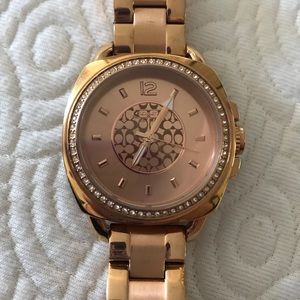AUTHENTIC COACH WATCH IN ROSE GOLD!